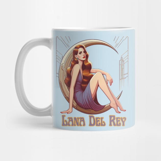 Lana Del Rey - Deco Moon by Tiger Mountain Design Co.